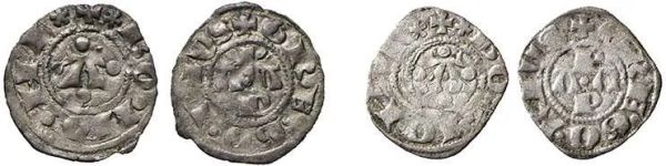 GREGORIO XI (Pierre Roger de Beaufort 1370 - 1378), DUE PICCIOLI
