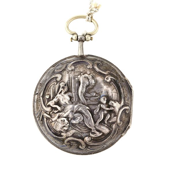 OROLOGIO DA TASCA IN ARGENTO