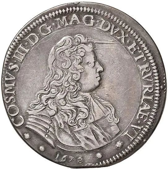 FIRENZE COSIMO III DE&rsquo; MEDICI (1670-1723) PIASTRA 1678