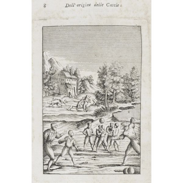 Raimondi, Eugenio. Le caccie delle fiere armate e disarmate e degl’animali quadrupedi, volatili ed acquatici. Venezia, Locatelli, 1785.