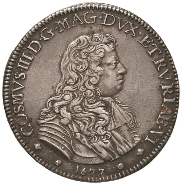 FIRENZE COSIMO III DE&rsquo; MEDICI (1670-1723) PIASTRA 1677