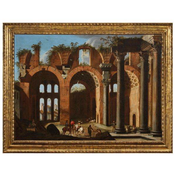 Viviano Codazzi e pittore bambocciante del XVII secolo