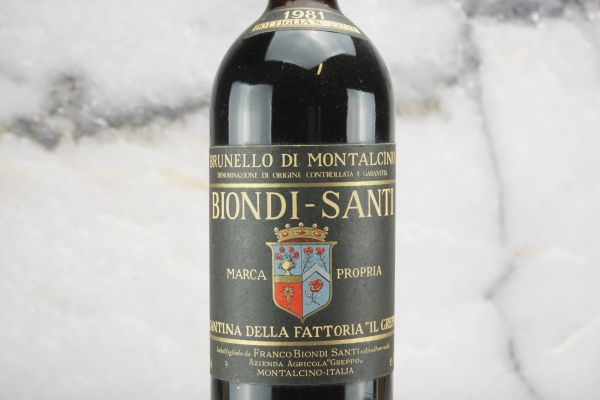 Brunello di Montalcino Biondi Santi 1981