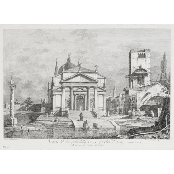 



Ricercata serie, rarissima a trovarsi completa, da disegni di Canaletto