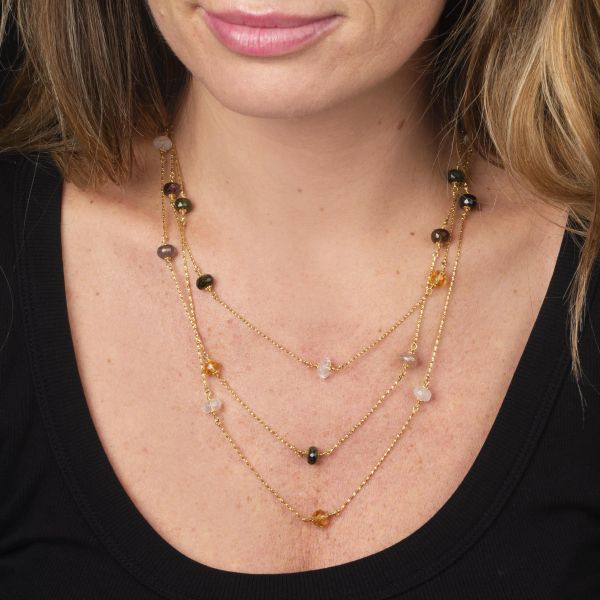 COLLANA CON PIETRE SEMIPREZIOSE