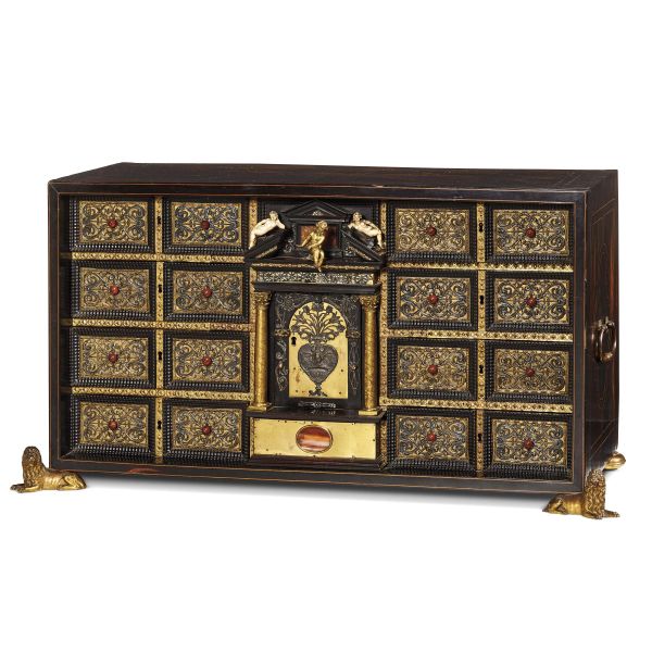 A NAPOLITAN CABINET, HALF 17TH CENTURY