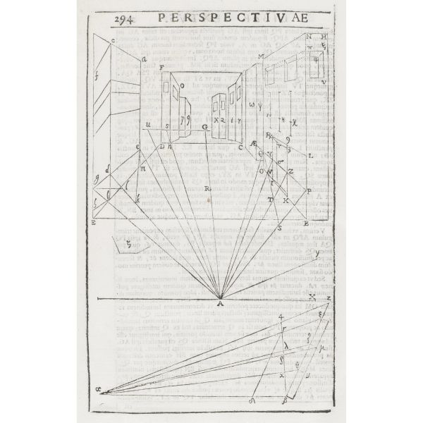 Del Monte, Guidobaldo. Perspectivae libri sex. Pesaro, Concordia, 1600.