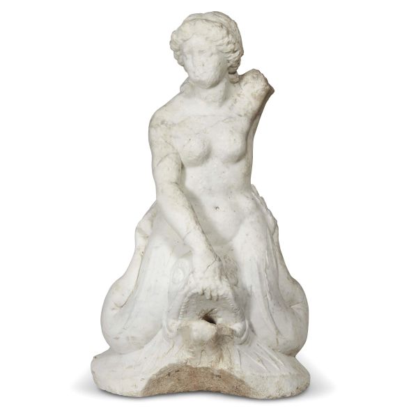 Central Italian, 18th century, A fountine element, marble,108x63x37 cm