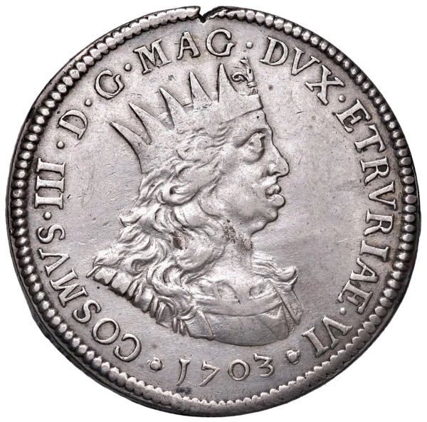 LIVORNO. COSIMO III DE&rsquo; MEDICI (1670-1723) TOLLERO 1703