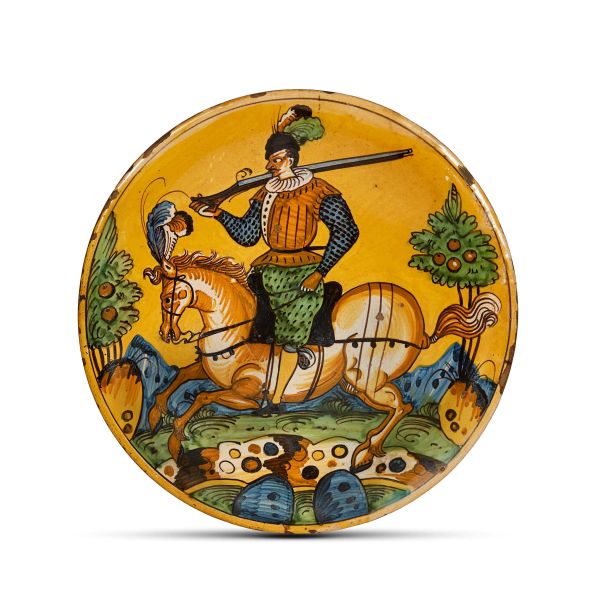 



A DISH, MONTELUPO, EARLY 17TH CENTURY