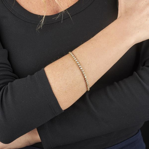 BRACCIALE TENNIS CON DIAMANTI