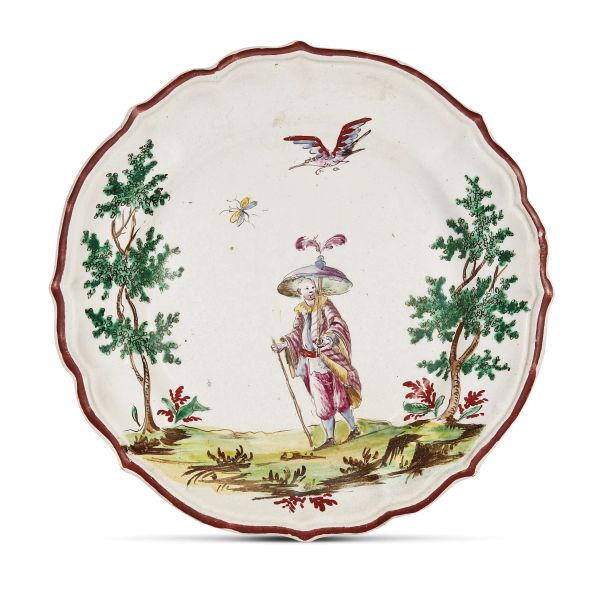 A SMALL PLATE, MANUFACTORY FELICE CLERICI, MILANO, 1770