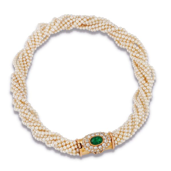 



MULTISTRAND PEARL TORCHON NECKLACE IN 18KT YELLOW GOLD