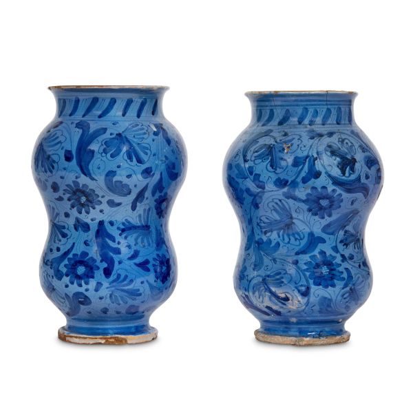 COPPIA DI ALBARELLI, ROMA, SECOLO XVII