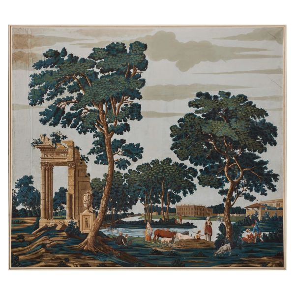 DUE PAPIER PEINT, ITALIA SETTENTRIONALE, SECOLO XIXX