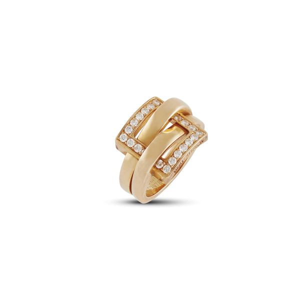 BOUCHERON "DECHAINE" ANELLO CON DIAMANTI
