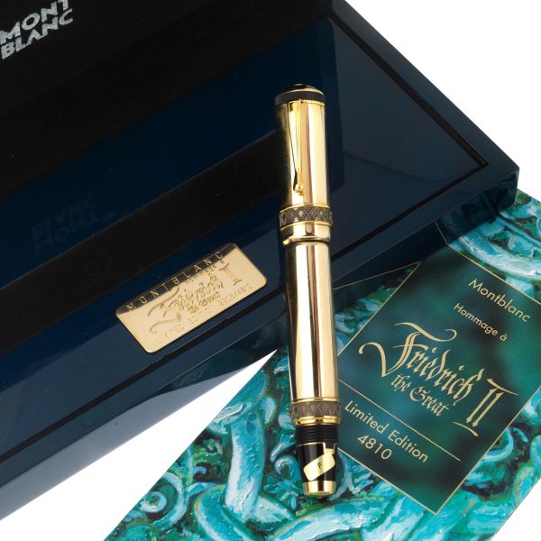 MONTBLANC &quot;HOMMAGE A FRIEDRICH II THE GREAT&quot; PATRON OF ART LIMITED EDITION N. 2306/4810 FOUNTAIN PEN, 1999