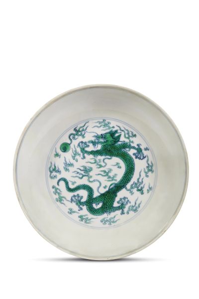A PLATE, CHINA, QING, DYNASTY MARK AND KANGXI PERIOD (1662-1722)