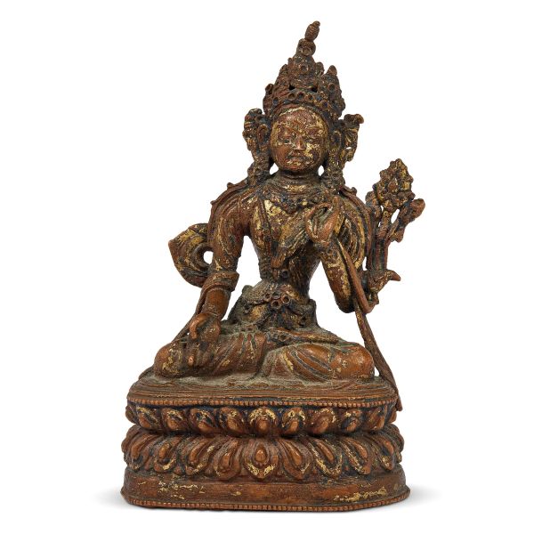 



A BRONZE SCULPTURE OF BUDDHA, NEPAL, 17TH/18TH CENTURY