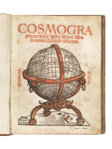 (Cosmografia - America - Illustrati 500) APIANUS, Petrus. Cosmographicus liber. (Excusum Landshutae, typis ac formulis D. Joannis Weyssenburgers impensis Petri Apiani, 1524 mense janu).