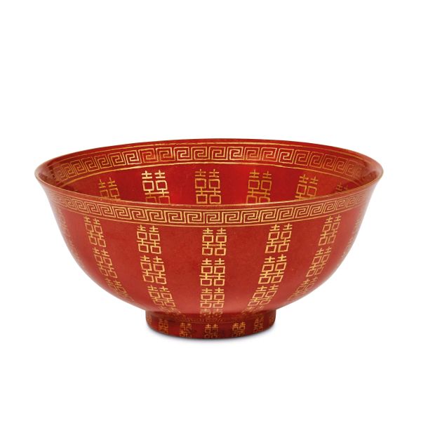 



RED BOWL WITH GOLD DECORATION, CHINA, QING DYNASTY, 19TH CENTURY