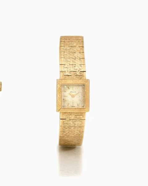   Orologio da polso per signora Piaget, Ref. 3850, seriale 74'230, anni '60, in oro giallo 18 kt 