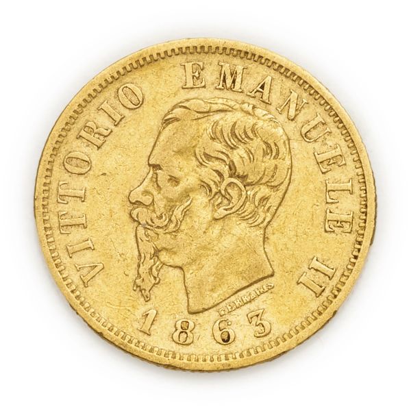 



Vittorio Emanuele II (1861-1878) &ndash; 10 Lire 1863 &ndash; Zecca: Torino
