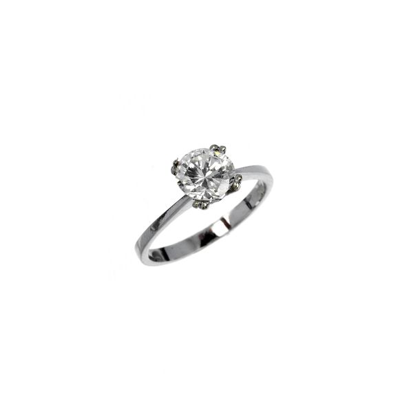 



SOLITAIRE DIAMOND RING IN 18KT WHITE GOLD