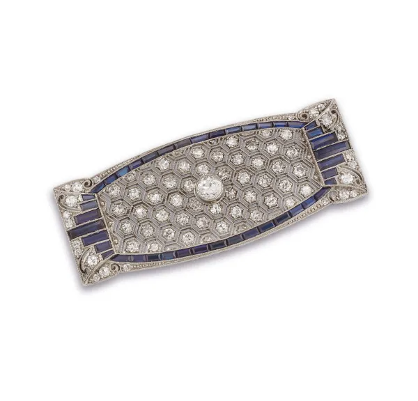 



SPILLA CON ZAFFIRI E DIAMANTI