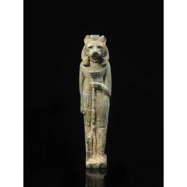 



AMULETO DELLA DEA SEKHMET CON PAPIRO