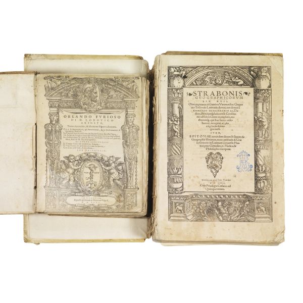 Ludovico Ariosto - (Geografia)   STRABO.   Geographicorum lib. XVII.   Basileae, Ioan. Vualder, 1539.