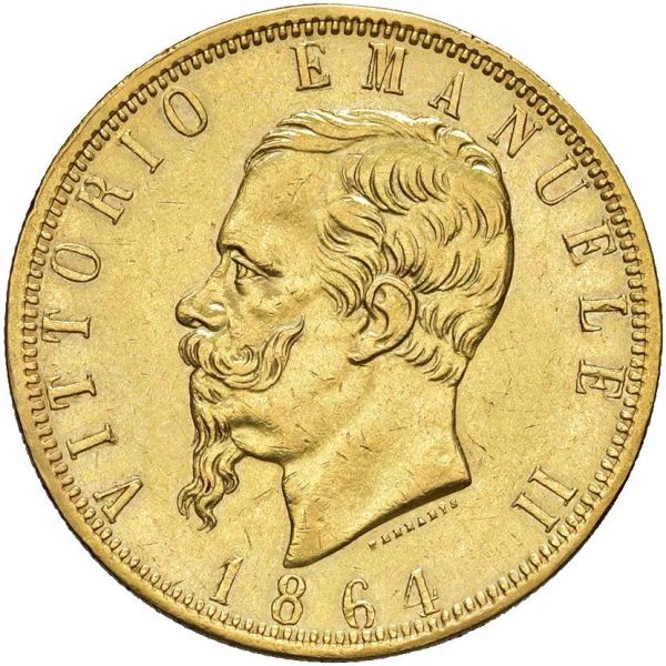      SAVOIA VITTORIO EMANUELE II (1861-1878) 100 LIRE 1864 Torino  