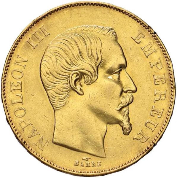 FRANCIA, NAPOLEONE III (1852-1870), 50 FRANCHI 1855 PARIGI