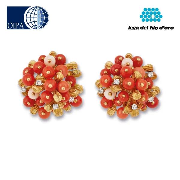 Bulgari - 



BULGARI PAIO DI ORECCHINI CON CORALLI E DIAMANTI