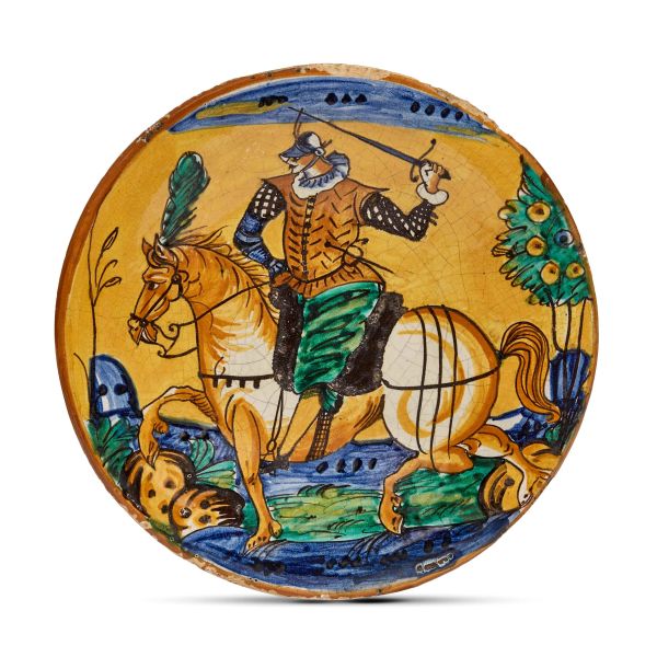 A DISH, MONTELUPO, CIRCA 1620-1640