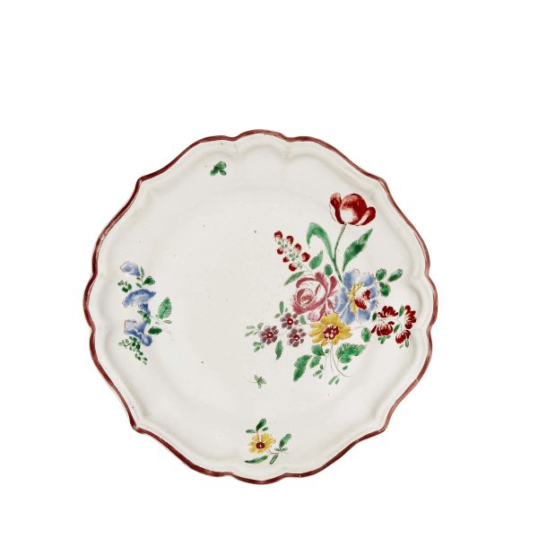 A PLATE, MILAN, FELICE CLERICI MANUFACTORY, 1756-1770