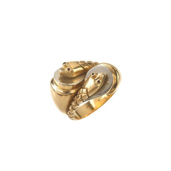 



CONTRARIE SNAKE RING IN 18KT TWO TONE GOLD