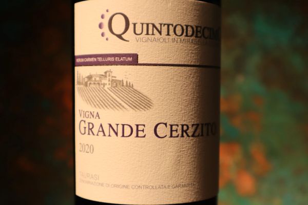 



Taurasi Cerzito Riserva Vigna Grande Quintodecimo 2020