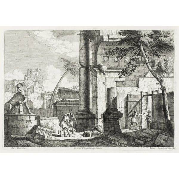 Giampiccoli, Giuliano e Giovanni Battista Tiepolo. Tabulas a Marco Ricci Auctore. Venezia, Viero, 1775.