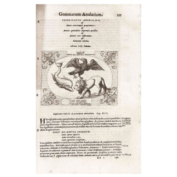 Liceti, Fortunio. Hieroglyphica, sive Antiqua Schemata Gemmarum Anularium. Pavia, Sardi, 1653.