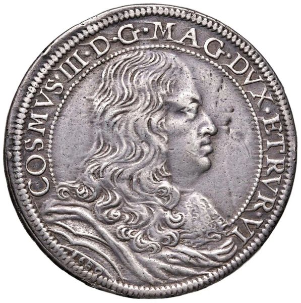 FIRENZE. COSIMO III DE&rsquo; MEDICI (1670-1723) PIASTRA 1680