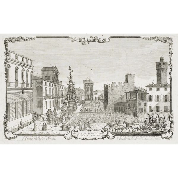 Dall’Acqua, Cristoforo. Vedute di Vicenza. Circa 1760.