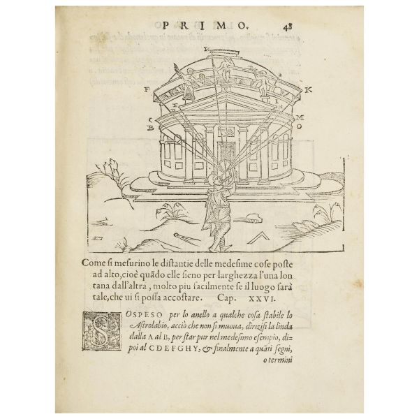 Bartoli, Cosimo. Del modo di misurare le distantie, le superfici, i corpi, le piante, le provincie, le prospettive. Venezia, Senese, 1564.