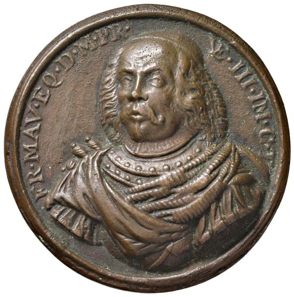FRANCESCO MOROSINI (1688-1694) CVIII DOGE. MEDAGLIA CELEBRATIVA DELLA CONQUISTA DI CORONA REALIZZATA NELLA ZECCA DI AUSBURG NEL 1685 OPUS G.M.