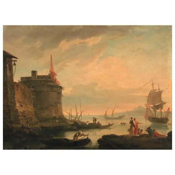 Seguace di Claude Joseph Vernet, secc. XVIII-XIX