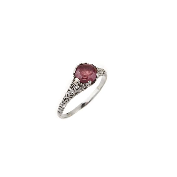 



RUBELLITE RING IN 18KT WHITE GOLD