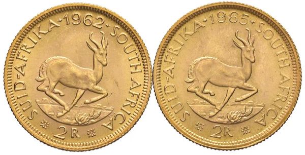 SUDAFRICA. DUE MONETE DA 2 RAND