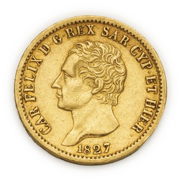 



Carlo Felice (1821-1831) &ndash; 20 Lire 1827 &ndash; Zecca: Torino