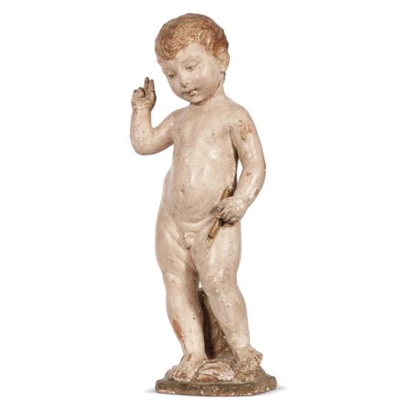 A TUSCAN INFANT JESUS BLESSING, SECOND HALF 15TH CENTURY