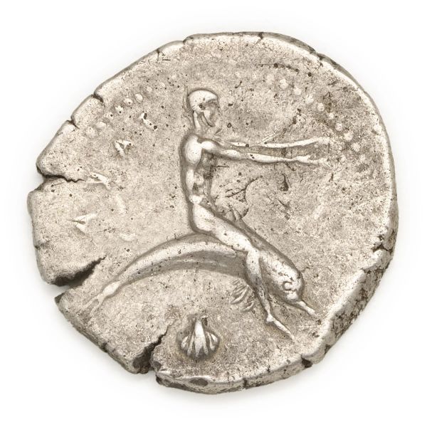 



Taras - Nomos o Didramma (450-440 a.C.)